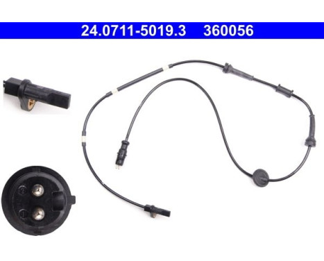 Sensor, wheel speed 24.0711-5019.3 ATE, Image 2