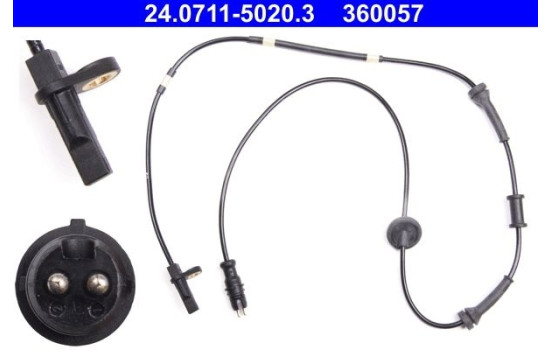 Sensor, wheel speed 24.0711-5020.3 ATE, Image 2