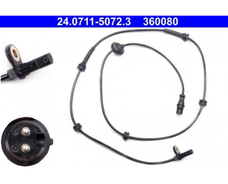 Sensor, wheel speed 24.0711-5072.3 ATE, Image 2