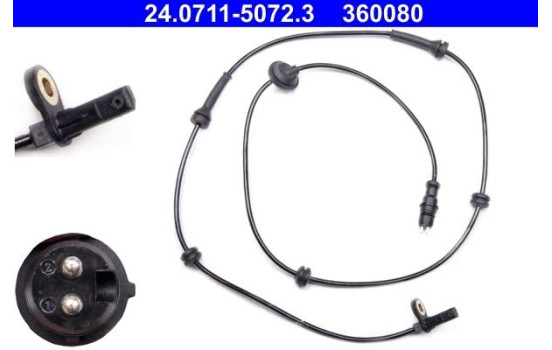 Sensor, wheel speed 24.0711-5072.3 ATE, Image 2
