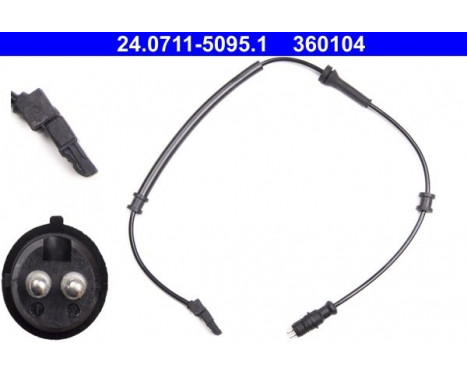 Sensor, wheel speed 24.0711-5095.1 ATE, Image 2