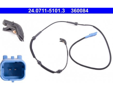 Sensor, wheel speed 24.0711-5101.3 ATE, Image 2