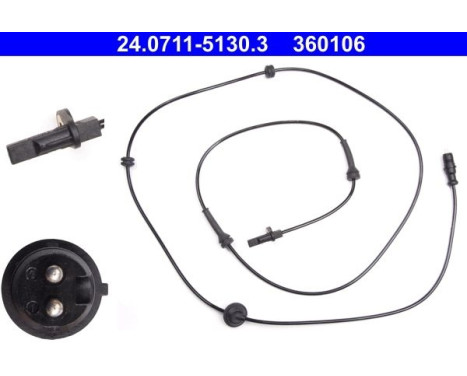 Sensor, wheel speed 24.0711-5130.3 ATE, Image 2