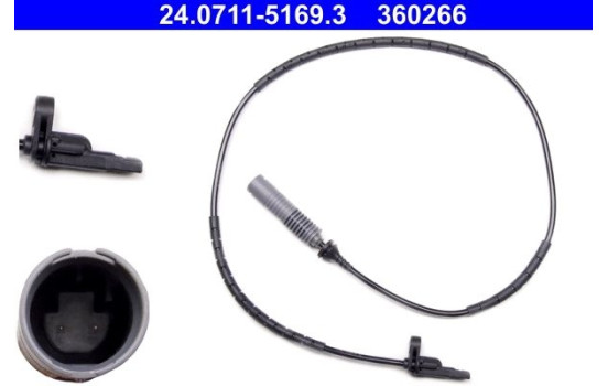 Sensor, wheel speed 24.0711-5169.3 ATE, Image 2