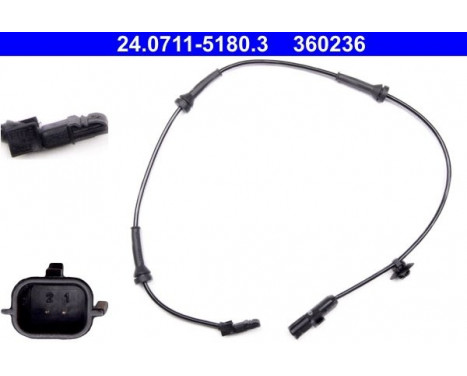 Sensor, wheel speed 24.0711-5180.3 ATE, Image 2