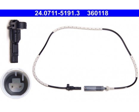 Sensor, wheel speed 24.0711-5191.3 ATE, Image 2