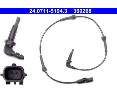 Sensor, wheel speed 24.0711-5194.3 ATE, Image 2