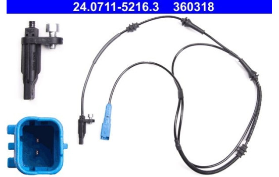 Sensor, wheel speed 24.0711-5216.3 ATE, Image 2
