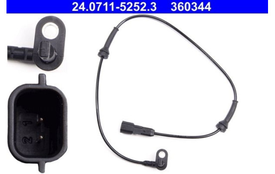 Sensor, wheel speed 24.0711-5252.3 ATE, Image 2