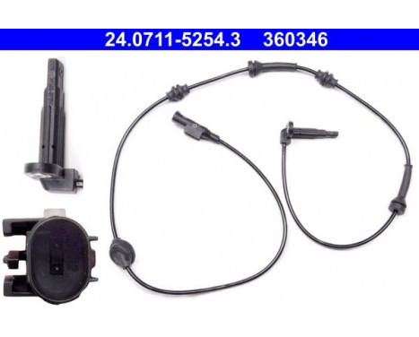 Sensor, wheel speed 24.0711-5254.3 ATE, Image 2