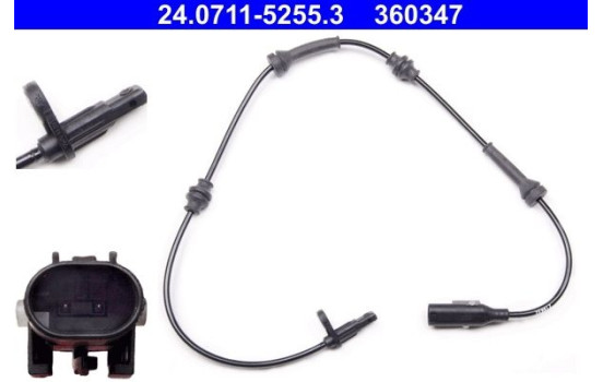 Sensor, wheel speed 24.0711-5255.3 ATE, Image 2