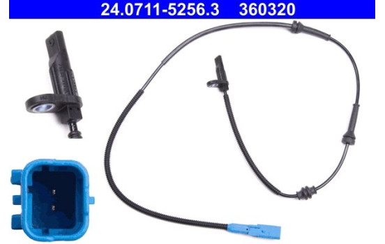 Sensor, wheel speed 24.0711-5256.3 ATE, Image 2
