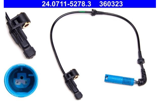 Sensor, wheel speed 24.0711-5278.3 ATE
