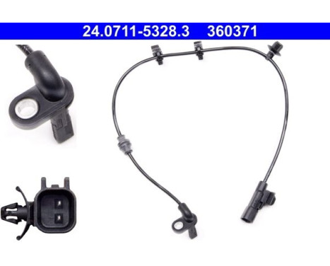 Sensor, wheel speed 24.0711-5328.3 ATE, Image 2