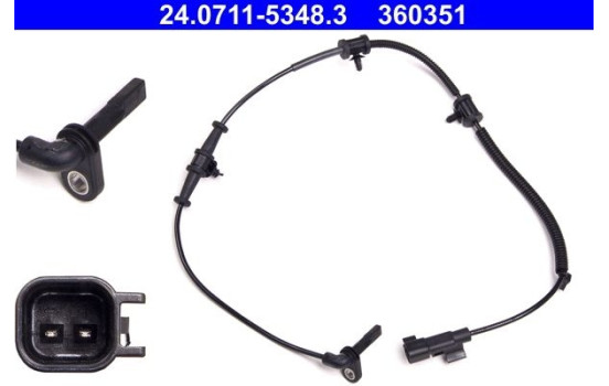 Sensor, wheel speed 24.0711-5348.3 ATE, Image 2