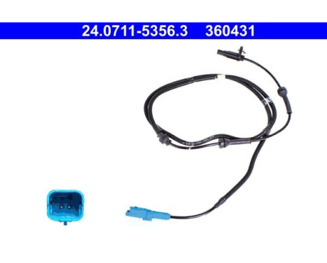 Sensor, wheel speed 24.0711-5356.3 ATE