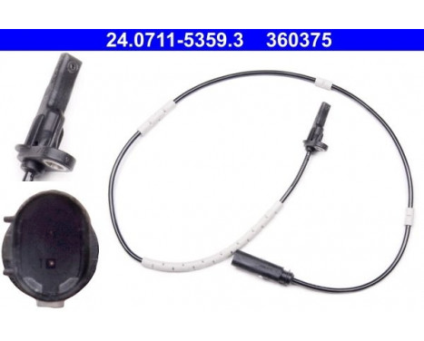 Sensor, wheel speed 24.0711-5359.3 ATE, Image 2