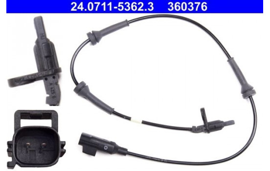 Sensor, wheel speed 24.0711-5362.3 ATE