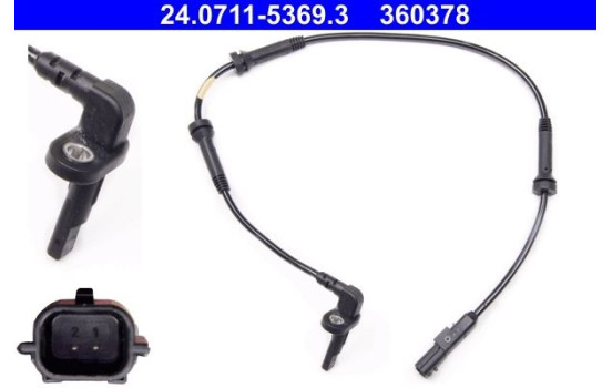 Sensor, wheel speed 24.0711-5369.3 ATE, Image 2