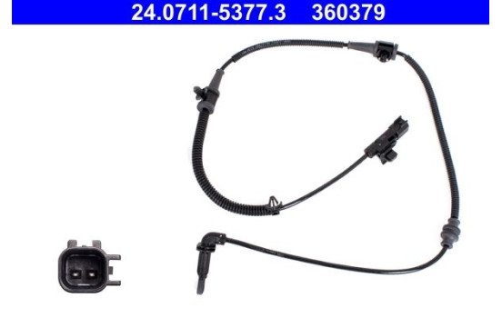 Sensor, wheel speed 24.0711-5377.3 ATE, Image 2