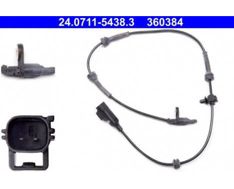 Sensor, wheel speed 24.0711-5438.3 ATE, Image 2