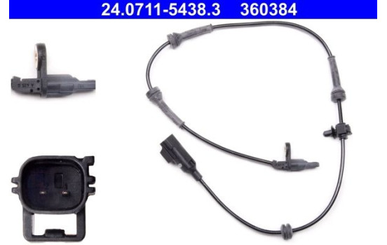 Sensor, wheel speed 24.0711-5438.3 ATE, Image 2