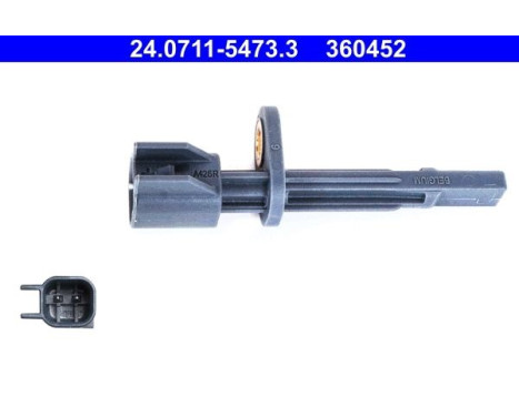 Sensor, wheel speed 24.0711-5473.3 ATE, Image 2