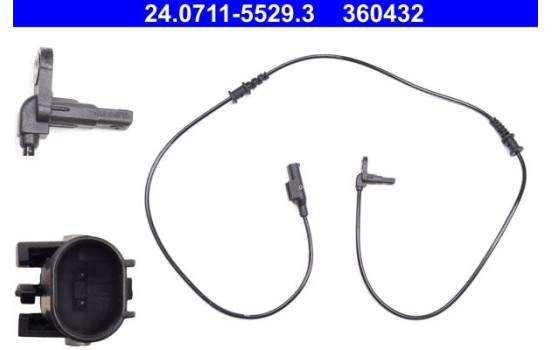 Sensor, wheel speed 24.0711-5529.3 ATE