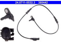 Sensor, wheel speed 24.0711-5532.3 ATE