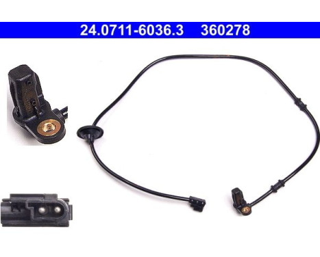 Sensor, wheel speed 24.0711-6036.3 ATE, Image 2