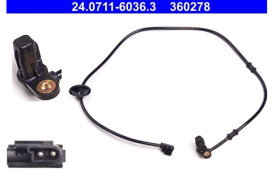 Sensor, wheel speed 24.0711-6036.3 ATE, Image 2