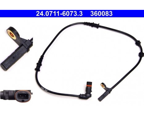 Sensor, wheel speed 24.0711-6073.3 ATE, Image 2
