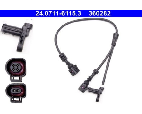 Sensor, wheel speed 24.0711-6115.3 ATE, Image 2