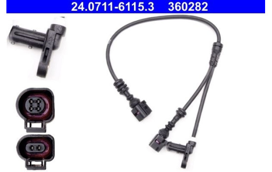 Sensor, wheel speed 24.0711-6115.3 ATE, Image 2