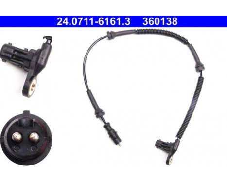 Sensor, wheel speed 24.0711-6161.3 ATE, Image 2