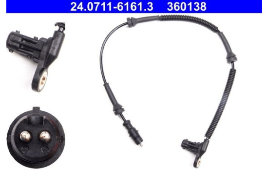 Sensor, wheel speed 24.0711-6161.3 ATE, Image 2