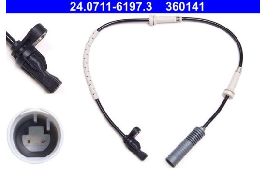 Sensor, wheel speed 24.0711-6197.3 ATE, Image 2