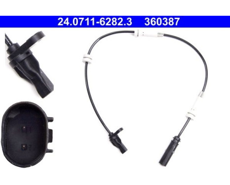 Sensor, wheel speed 24.0711-6282.3 ATE