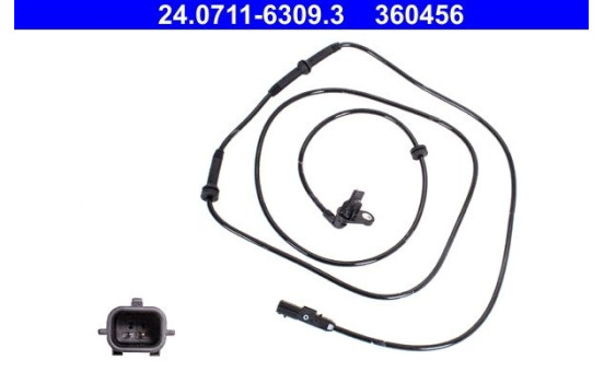 Sensor, wheel speed 24.0711-6309.3 ATE, Image 2