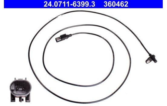 Sensor, wheel speed 24.0711-6399.3 ATE