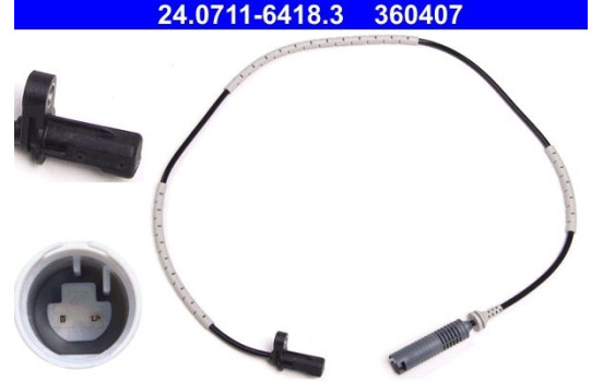 Sensor, wheel speed 24.0711-6418.3 ATE, Image 2