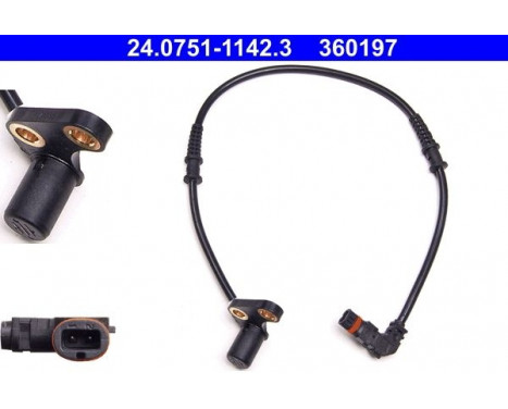 Sensor, wheel speed 24.0751-1142.3 ATE, Image 2