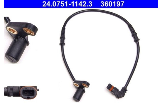 Sensor, wheel speed 24.0751-1142.3 ATE, Image 2