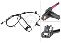 Sensor, wheel speed 31670 ABS