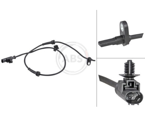 Sensor, wheel speed 31865 ABS