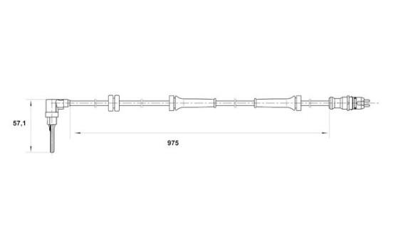 Sensor, wheel speed DF10 Bosch, Image 5