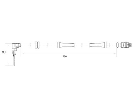 Sensor, wheel speed DF10 Bosch, Image 5
