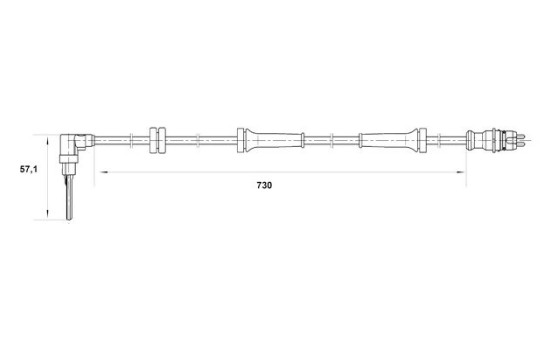 Sensor, wheel speed DF10 Bosch, Image 5