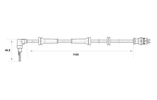 Sensor, wheel speed DF10 Bosch, Image 5