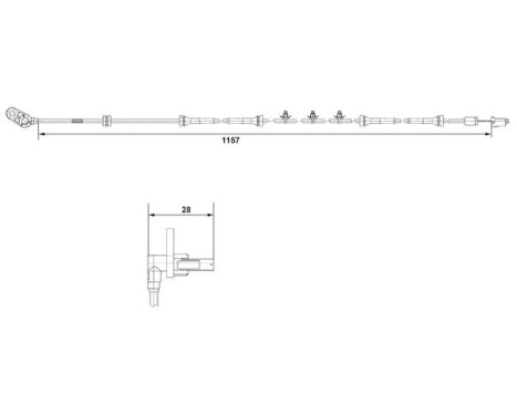 Sensor, wheel speed DF11 Bosch, Image 5